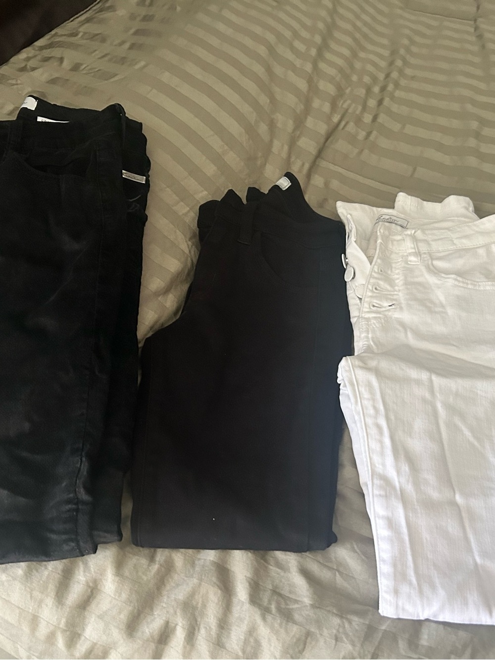 KanCan Black and White High-Rise Skinny Jeans Set